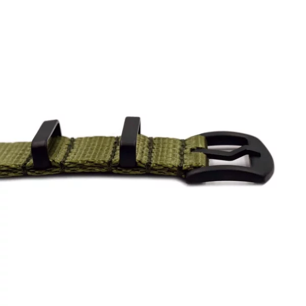 WB Original Heavy Duty Nylon Watch Strap - Military Green - Image 3