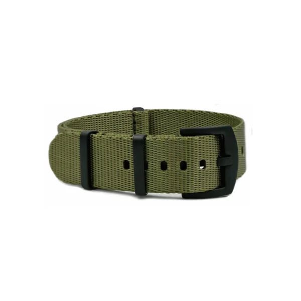 WB Original Heavy Duty Nylon Watch Strap - Military Green - Image 2
