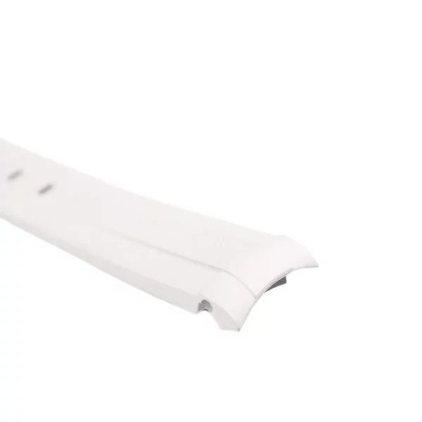 WB Original Curved End Rubber Watch Strap - White - Image 2