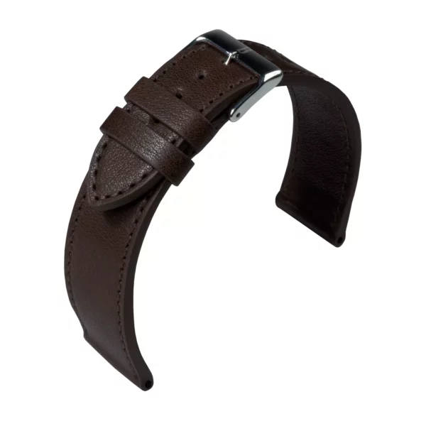 Barington Bauhaus Watch Strap (631) - Dark Brown