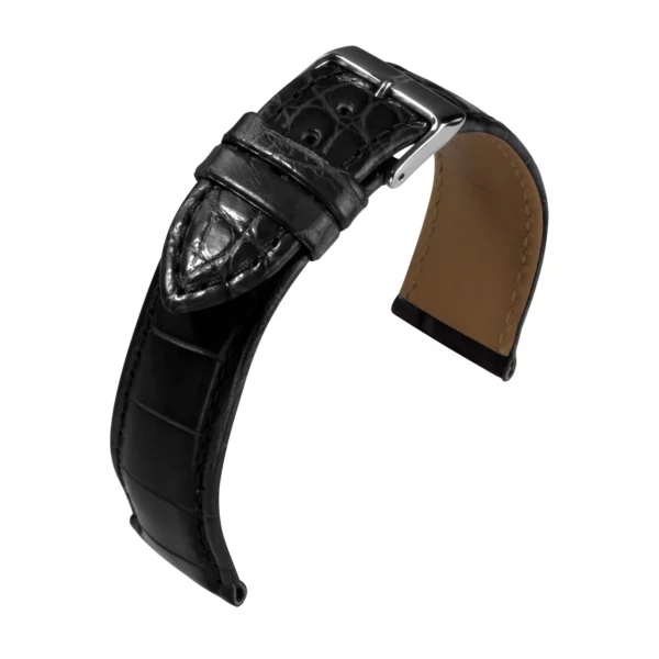 Barington Louisiana Croco Watch Strap (644) - Black