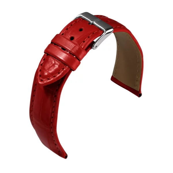 Barington Louisiana Croco Watch Strap (644) - Red