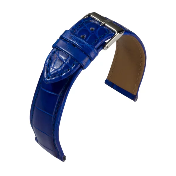 Barington Louisiana Croco Watch Strap (644) - Royal Blue