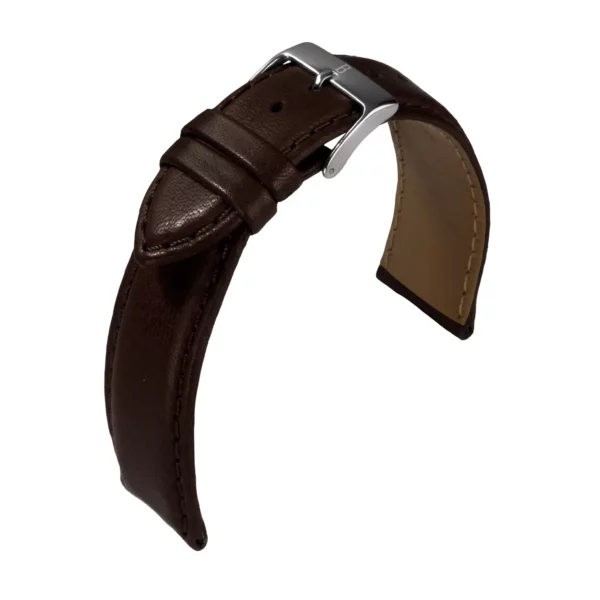 Barington Soft Nappa Watch Strap (581) - Dark Brown
