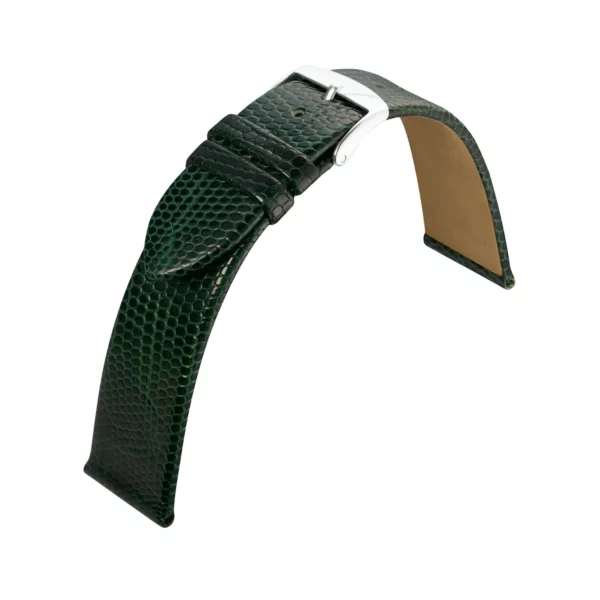 Eulit Lizard Leather Watch Strap (697) - Green
