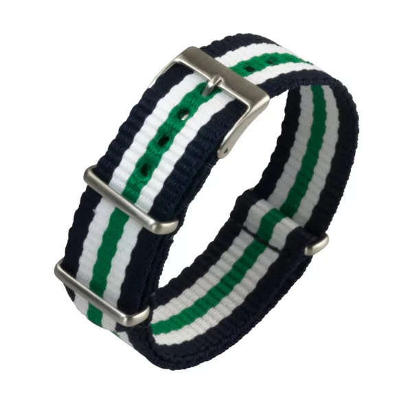 Eulit Nylon Style Watch Strap (264) - Blue/White/Green