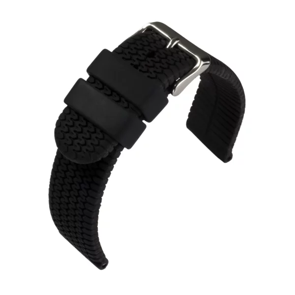 Eulit Silicone Rallye Watch Strap (152) - Black