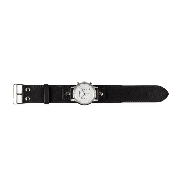 Eulit Universal Narrow Calf Leather Watch Strap (271) - Black - Image 3