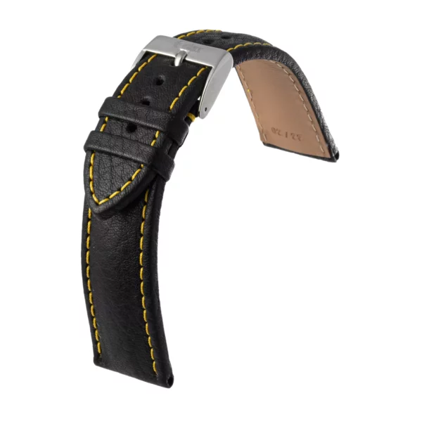 Eulux Imperator Watch Strap (479) - Black/Yellow