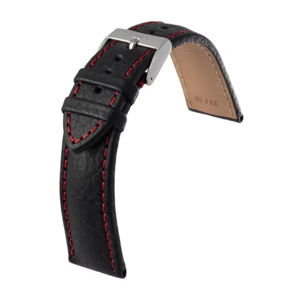Eulux Imperator Watch Strap (479) - Black/Red