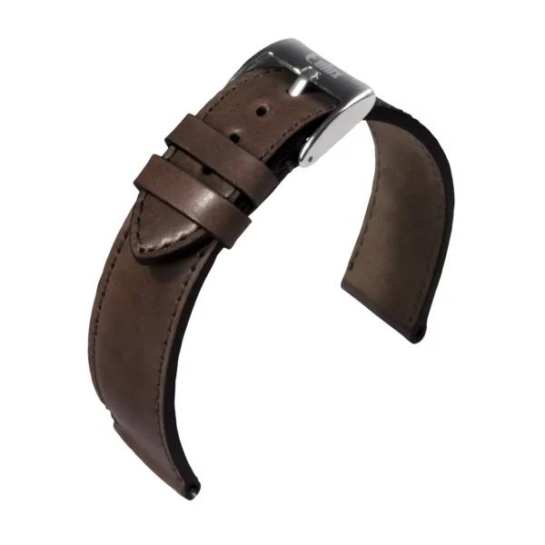 Eulux Shell Cordovan Watch Strap (484) - Camel Brown