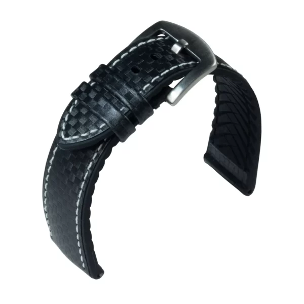 Eutec Carbon Watch Strap (172) - Black/White