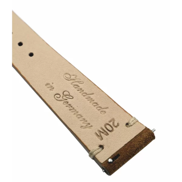 Jelsdal Vintage Suede Watch Strap - Golden Brown - Image 2