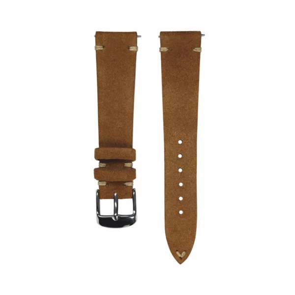 Jelsdal Vintage Suede Watch Strap - Golden Brown