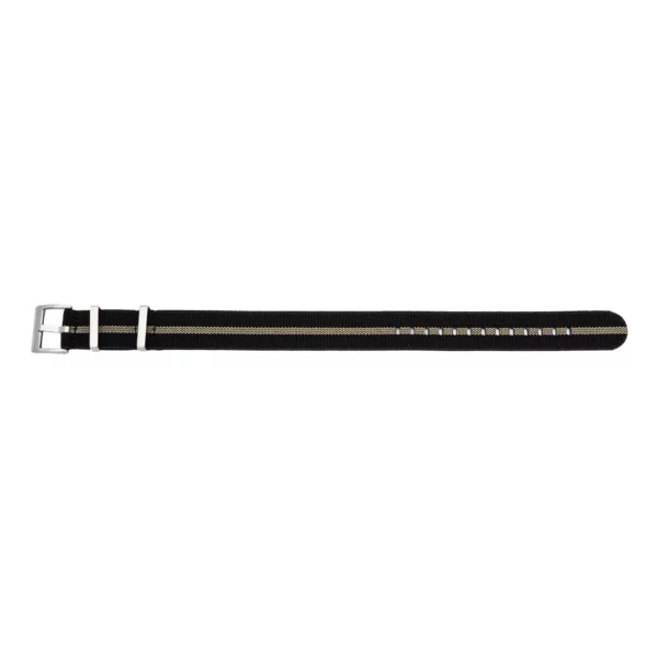 Pebro Nylon Watch Strap - Elastic (710) - Black/Beige