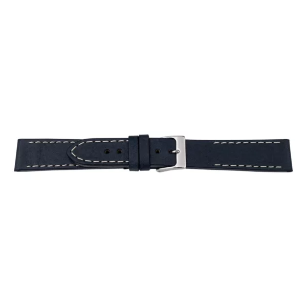 Pebro Premium Leather Watch Strap (1017) - Dark Blue