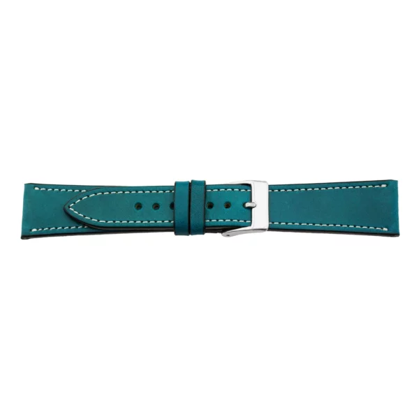 Pebro Premium Leather Watch Strap (160) - Petrol Blue