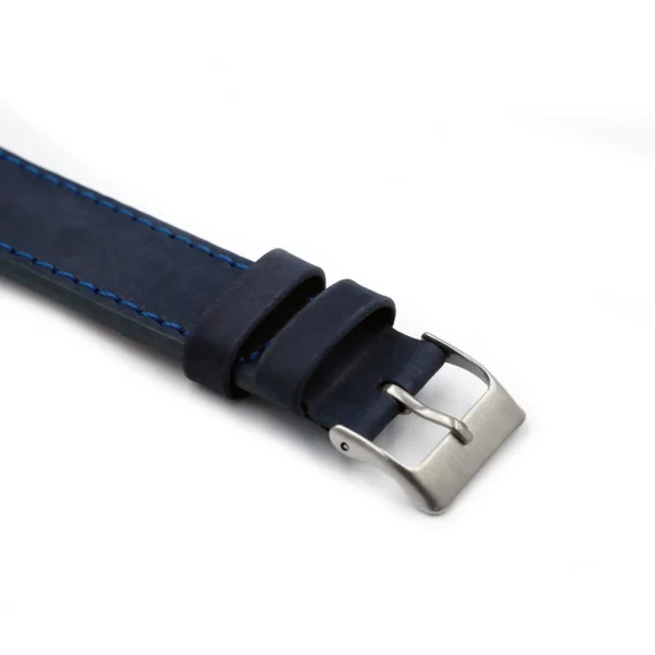 Pebro Premium Leather Watch Strap (189) - Blue - Image 2