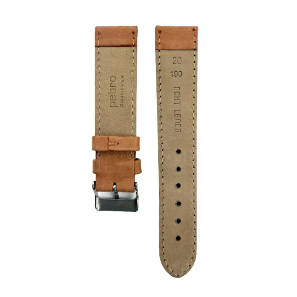 Pebro Premium Leather Watch Strap (190) - Terracotta - Image 3