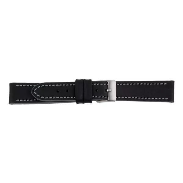 Pebro Premium Leather Watch Strap (198) - Black