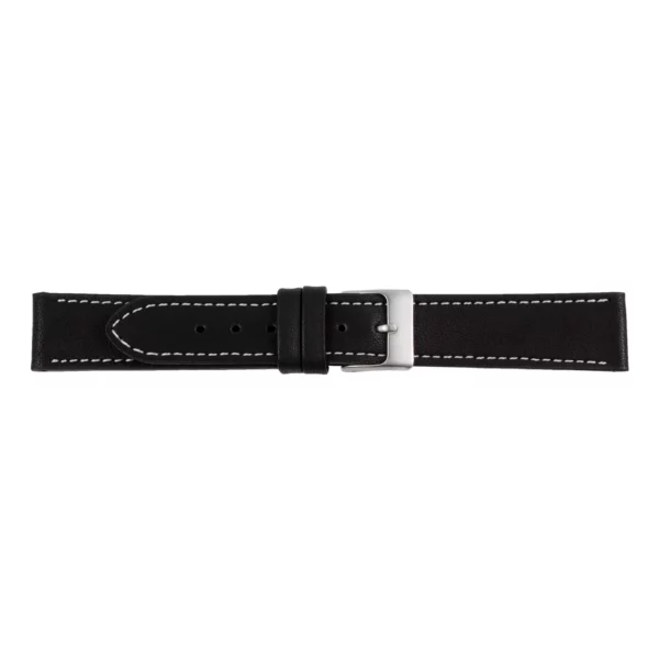 Pebro Premium Leather Watch Strap (305) - Black