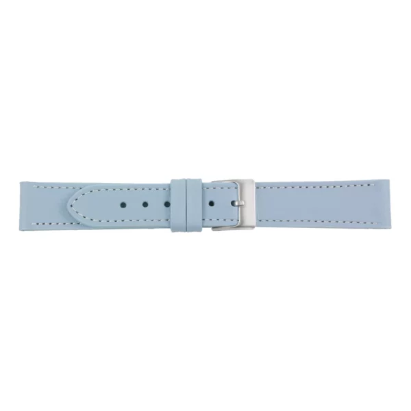 Pebro Premium Leather Watch Strap (315) - Wine Light Blue