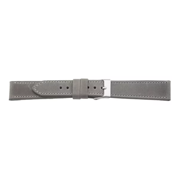Pebro Premium Leather Watch Strap (528) - XL - Grey