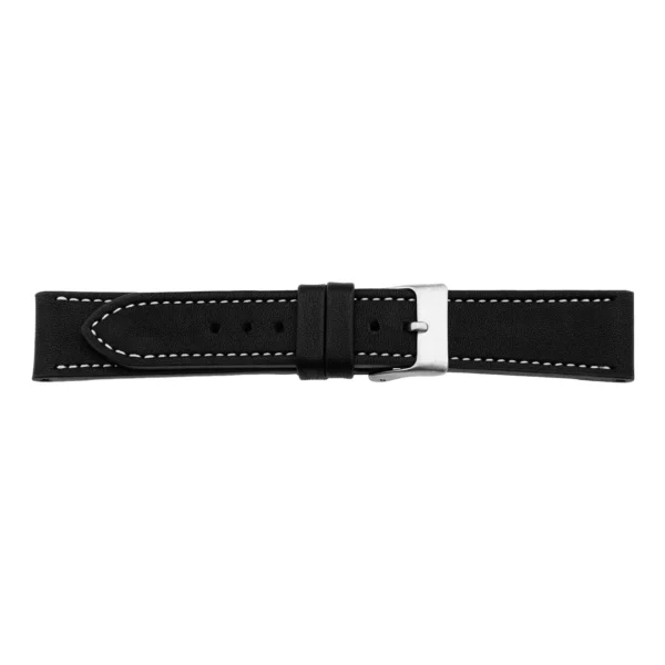 Pebro Premium Leather Watch Strap (529) - XS - Black