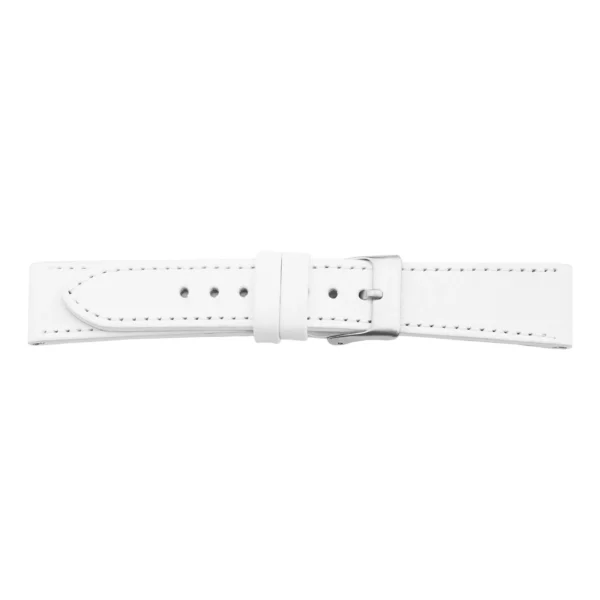 Pebro Premium Leather Watch Strap (535) - XS - White