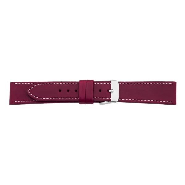 Pebro Premium Leather Watch Strap (537) - Wine Red