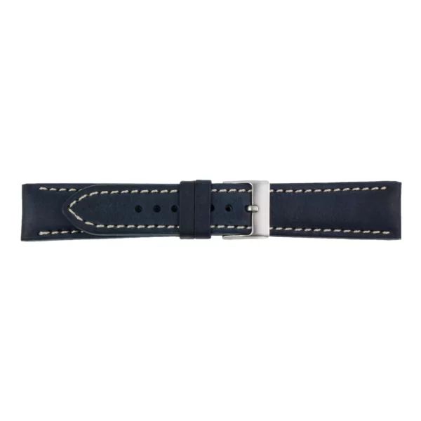 Pebro Premium Leather Watch Strap (547) - Dark Blue