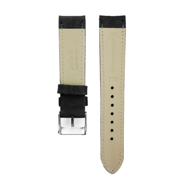 Pebro Premium Leather Watch Strap (578) - Black - Image 3