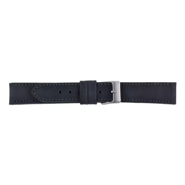Pebro Premium Leather Watch Strap (578) - Black