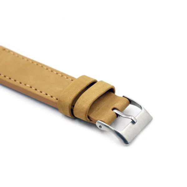 Pebro Premium Leather Watch Strap (580) - Mustard - Image 2