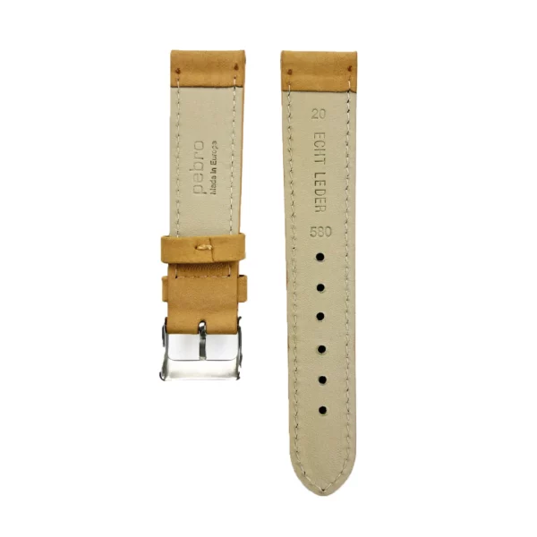 Pebro Premium Leather Watch Strap (580) - Mustard - Image 3
