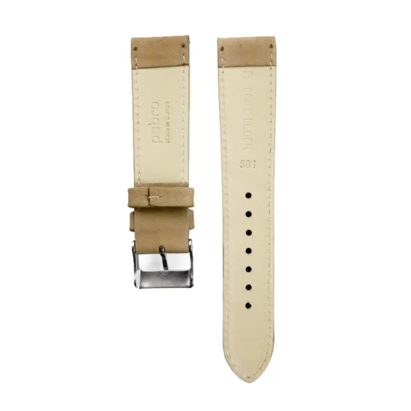 Pebro Premium Leather Watch Strap (581) - Sand - Image 3