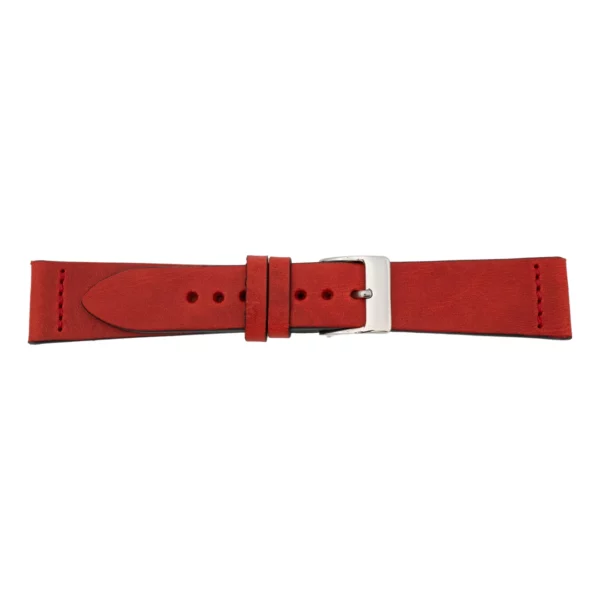Pebro Premium Leather Watch Strap (661) - Red