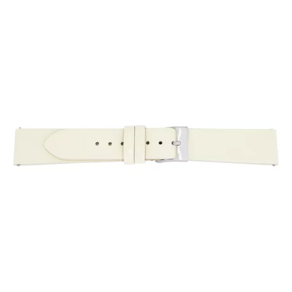 Pebro Premium Leather Watch Strap - Glossy (624) - Pocelain