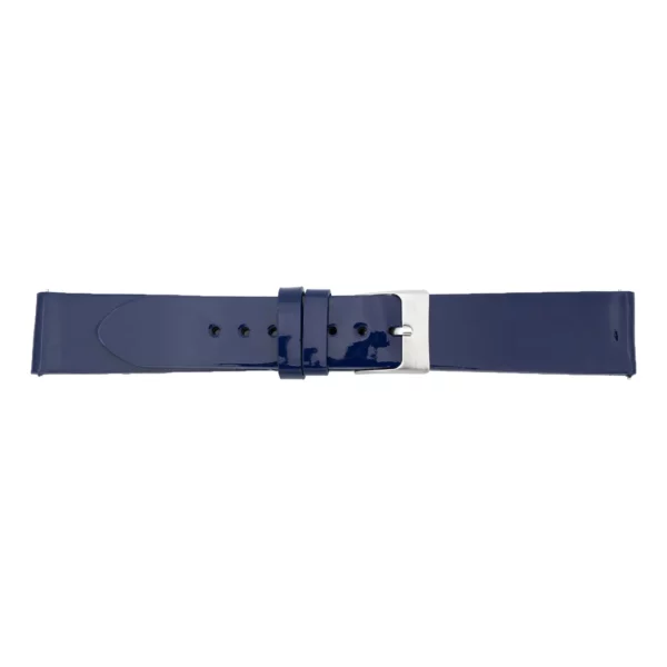 Pebro Premium Leather Watch Strap - Glossy (627) - Dark Blue