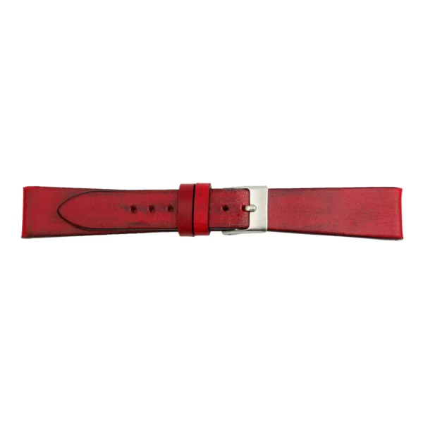 Pebro Premium Leather Watch Strap - Refined By Hand (555) - Red