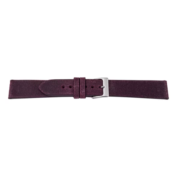 Pebro Premium Leather Watch Strap - Suede (1006) - Burgundy