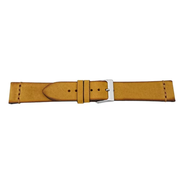 Pebro Premium Leather Watch Strap - Vintage (1039) - Mustard