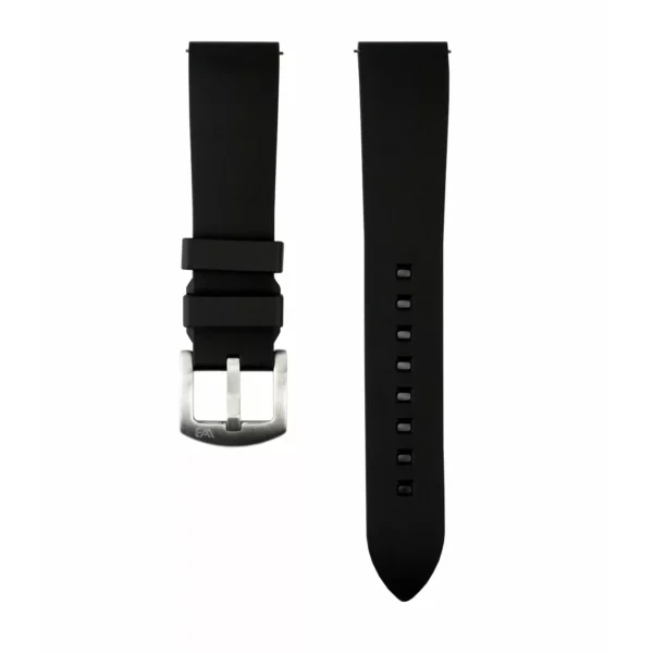 WB Original Classic Style Rubber Watch Strap - Black