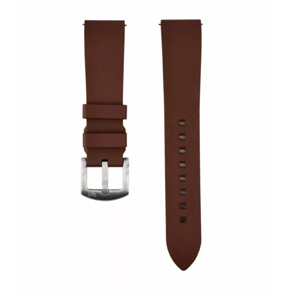 WB Original Classic Style Rubber Watch Strap - Brown
