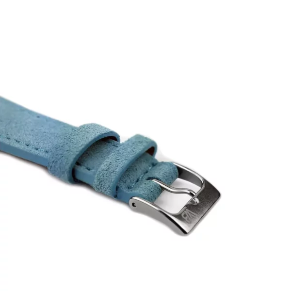 WB Original Classic Suede Watch Strap - Light Blue - Image 2
