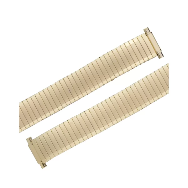 Eulit Flex Stainless Steel Watch Band - Telescope Ends - Gold - Image 2
