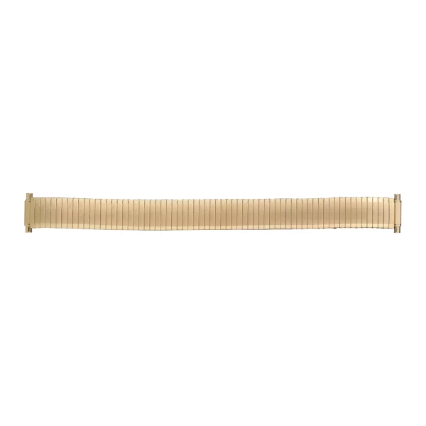 Eulit Flex Stainless Steel Watch Band - Telescope Ends - Gold