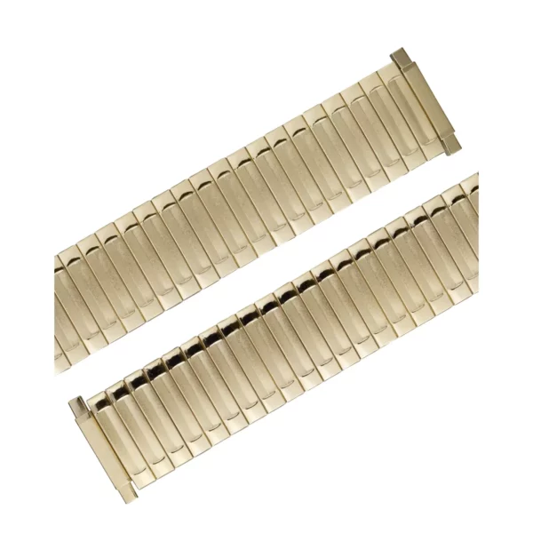 Eulit Flex Stainless Steel Watch Band - Telescope Ends - Gold - Image 2