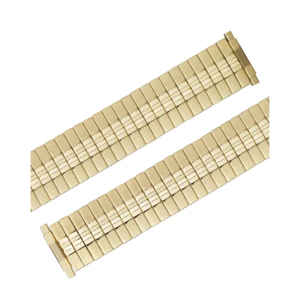 Eulit Flex Stainless Steel Watch Band - Telescope Ends - Gold - Image 2
