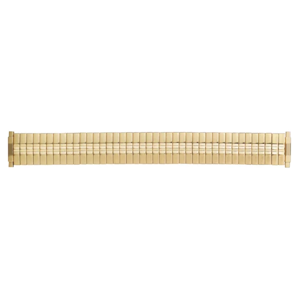 Eulit Flex Stainless Steel Watch Band - Telescope Ends - Gold
